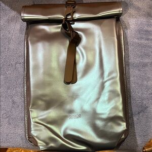 Rains Metallic Rolltop Rucksak